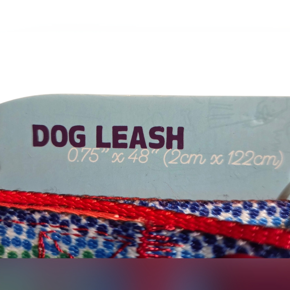 Doghaus - NEW Whimsy Polka Dot Rainbow Pride Dog Leash & Collar Set 10-16" Neck - Picture 3 of 5